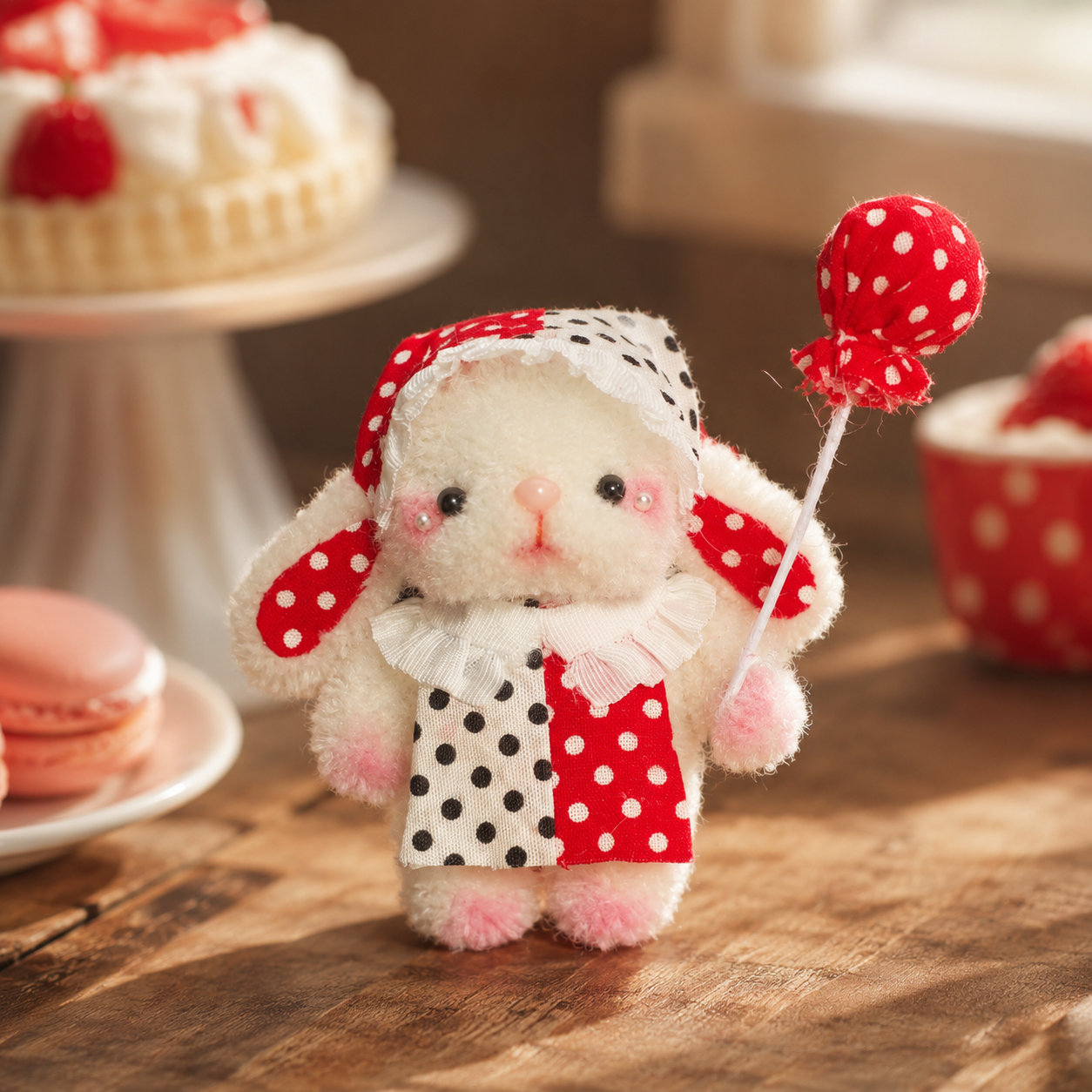 Chenille Stem Lamb Figurine with Luffled Collar – The Polka Dot Sweetheart