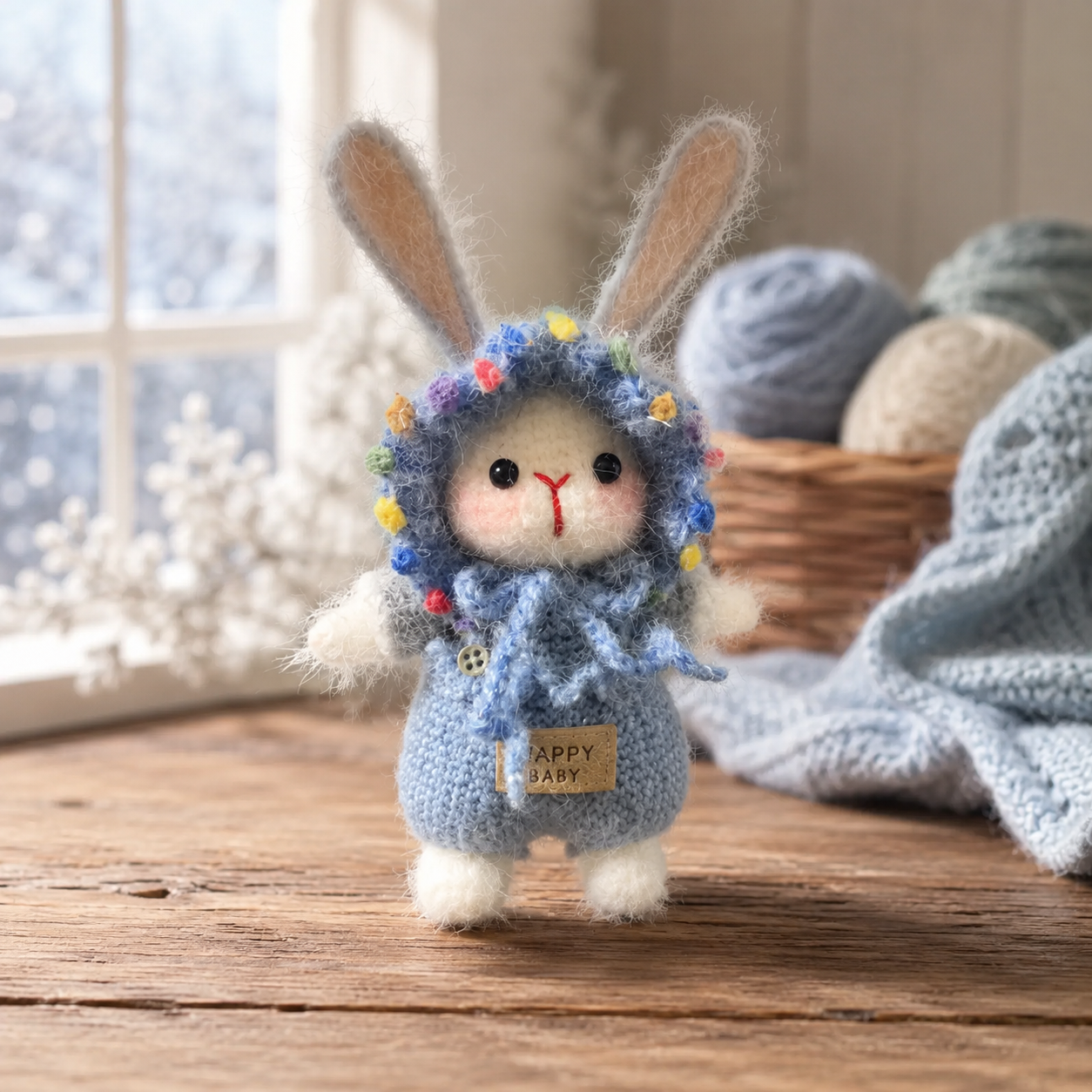 Crochet Birthday Bunny Doll – The Happy Day Bunny