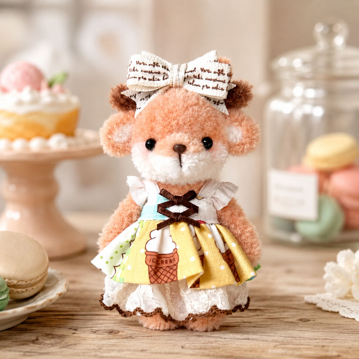 Chenille Stem Otter Figurine in Ice Cream Dress – The Sweet Shop Darling