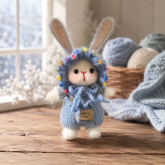 Crochet Birthday Bunny Doll – The Happy Day Bunny