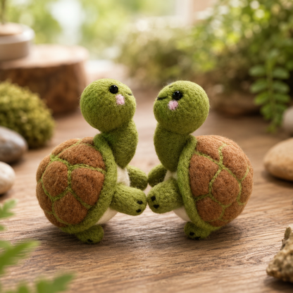 Felted Turtle Figurine Set – The Little Wanderers