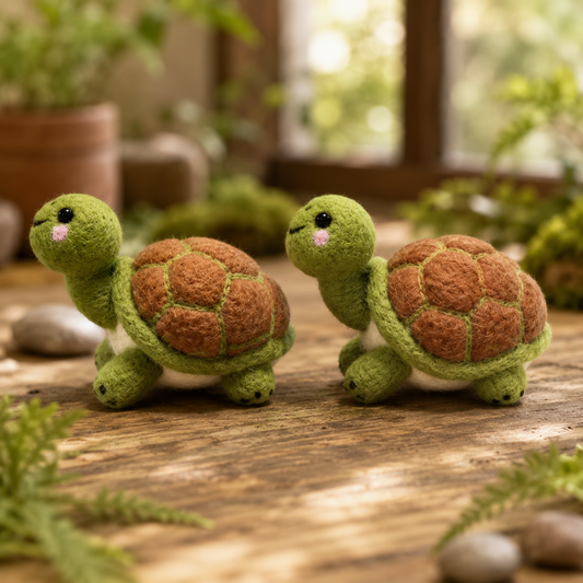 Felted Turtle Figurine Set – The Little Wanderers