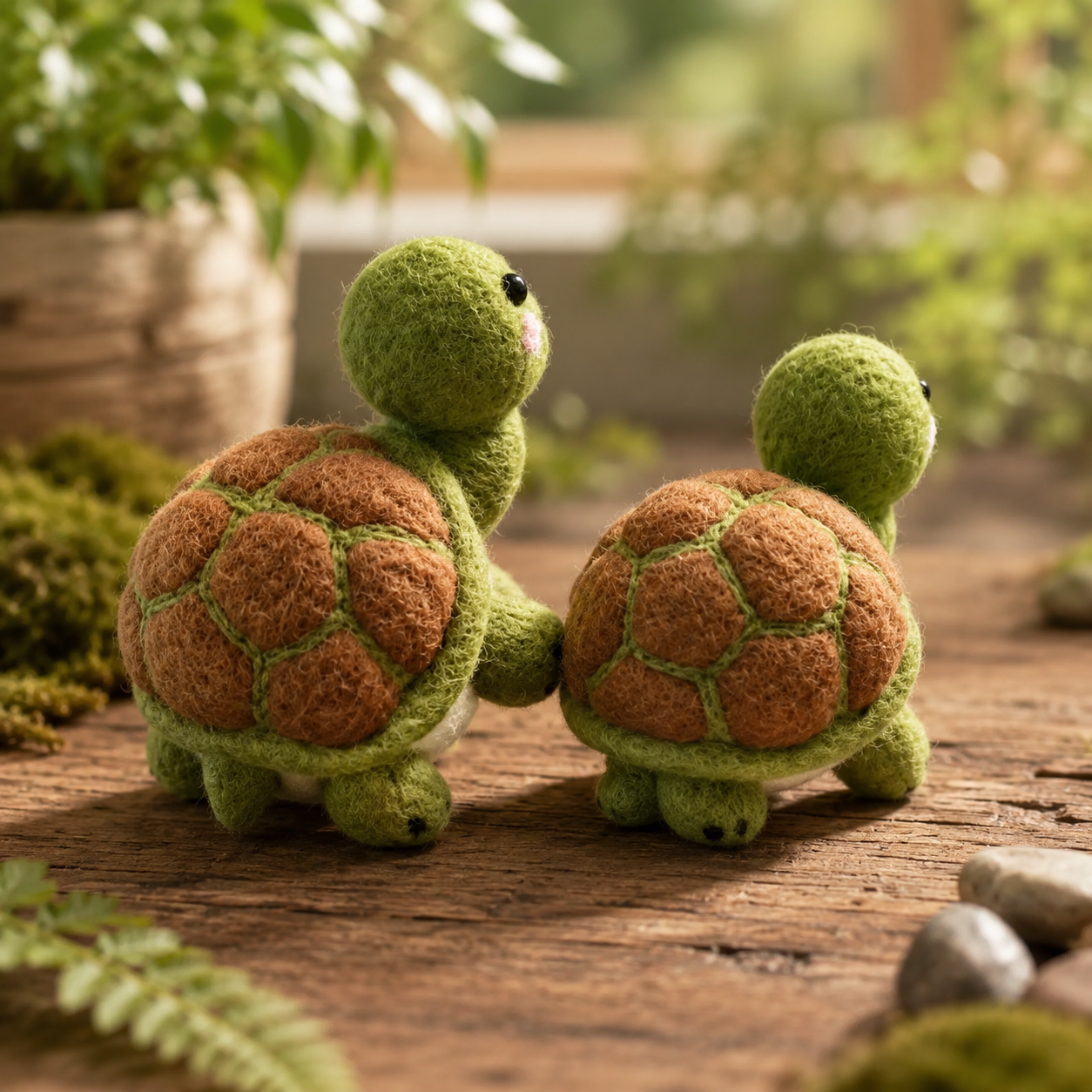Felted Turtle Figurine Set – The Little Wanderers