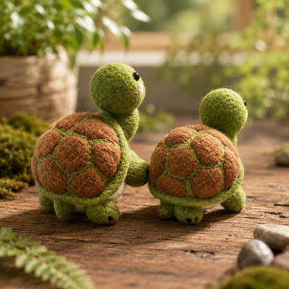 Felted Turtle Figurine Set – The Little Wanderers